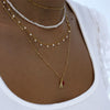 Bohemian Multilayer Handmade Mixed Chain For Woman  Necklaces Water Droplet Crystal Pendant Jewelry Gift  New