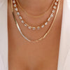Bohemian Multilayer Handmade Mixed Chain For Woman  Necklaces Water Droplet Crystal Pendant Jewelry Gift  New