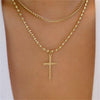 Bohemian Multilayer Handmade Mixed Chain For Woman  Necklaces Water Droplet Crystal Pendant Jewelry Gift  New