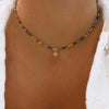 Bohemian Multilayer Handmade Mixed Chain For Woman  Necklaces Water Droplet Crystal Pendant Jewelry Gift  New