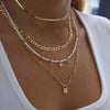 Bohemian Multilayer Handmade Mixed Chain For Woman  Necklaces Water Droplet Crystal Pendant Jewelry Gift  New