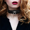 Boniskiss  Sexy Punk Gothic Lace Leather Choker Necklace Spike Rivet Buckle Collar Funky Torques Necklace Jewelry