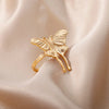 Butterfly Ring For Women Stainless Steel Gold Plated Insect Ring  Aesthetic y2k  Jewelry Gift   anillos mujer
