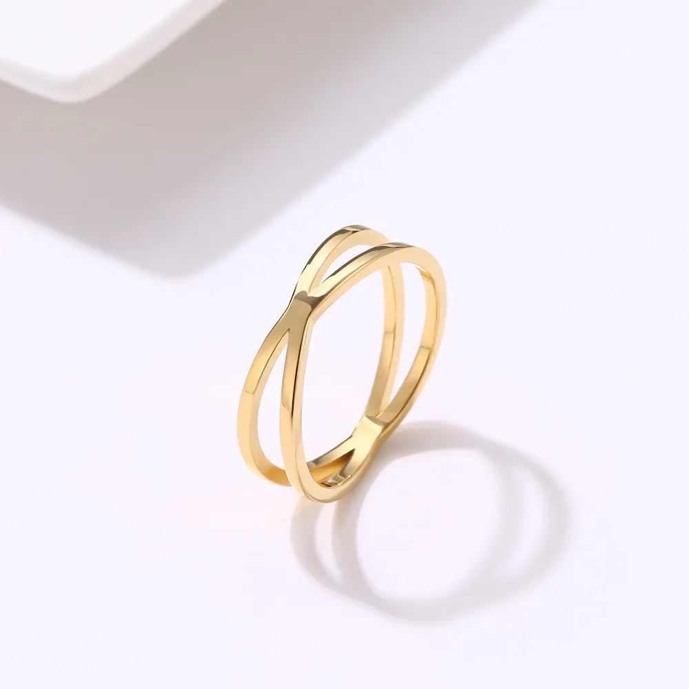 CACANA Bohemian Vintage Cross  Rings for Women Wedding Trendy Stainless Steel Chain Jewelry Large Antique Rings Anillos R227
