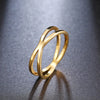 CACANA Bohemian Vintage Cross  Rings for Women Wedding Trendy Stainless Steel Chain Jewelry Large Antique Rings Anillos R227