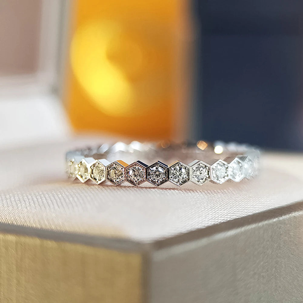 CAOSHI  Simple Design Women Rings For Wedding Low-key Rose Gold Color/Silver Color Female Engagement Finger-ring Jewelry