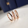 CAOSHI  Simple Design Women Rings For Wedding Low-key Rose Gold Color/Silver Color Female Engagement Finger-ring Jewelry