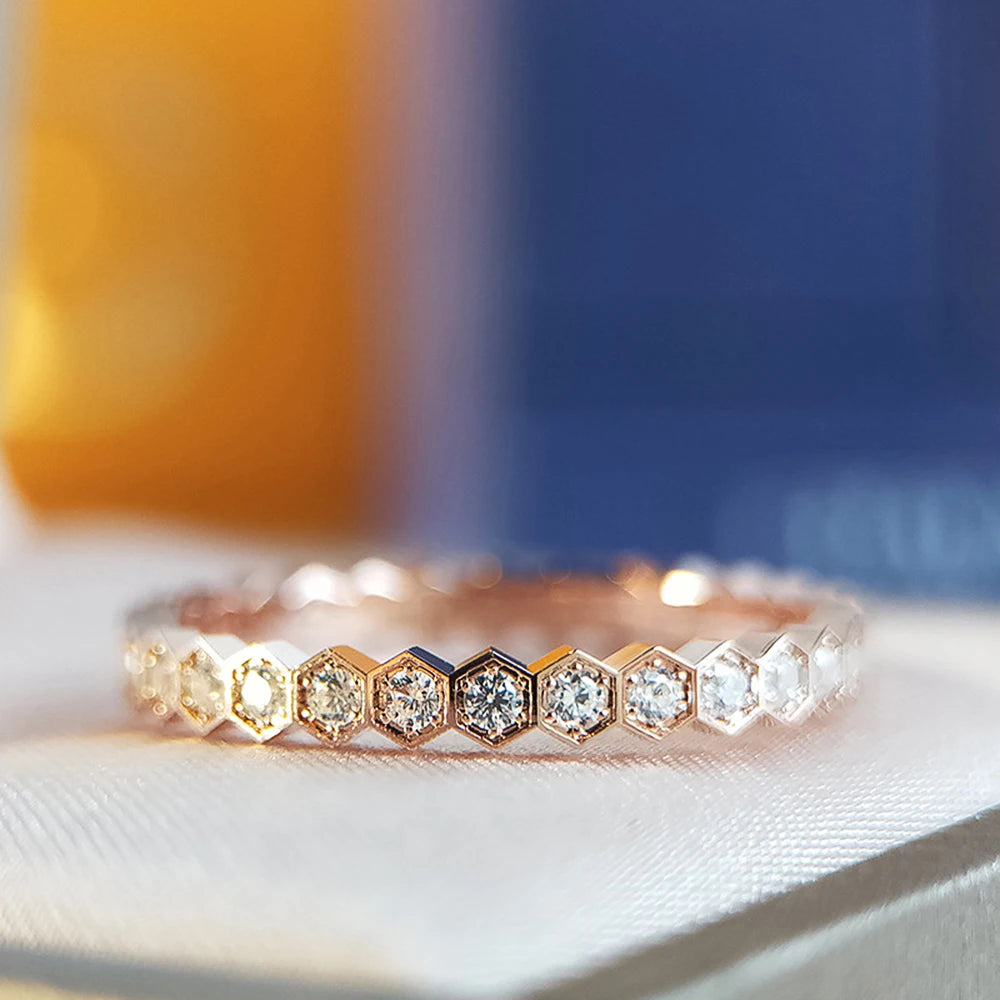 CAOSHI  Simple Design Women Rings For Wedding Low-key Rose Gold Color/Silver Color Female Engagement Finger-ring Jewelry