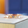 CAOSHI  Simple Design Women Rings For Wedding Low-key Rose Gold Color/Silver Color Female Engagement Finger-ring Jewelry