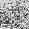 CHONGAI 100Pcs  Jewelry Love Heart Acrylic Flat Round Beads for DIY Craft &Jewelry Making