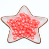 CHONGAI 100Pcs  Jewelry Love Heart Acrylic Flat Round Beads for DIY Craft &Jewelry Making