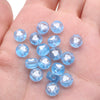 CHONGAI 100Pcs  Jewelry Love Heart Acrylic Flat Round Beads for DIY Craft &Jewelry Making