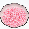 CHONGAI 100Pcs  Jewelry Love Heart Acrylic Flat Round Beads for DIY Craft &Jewelry Making