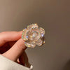 Camellia Brooch    Rhinestone Imitation Pearl Pin For Women  Clothes Corsage Jewelry Accessories