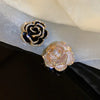 Camellia Brooch    Rhinestone Imitation Pearl Pin For Women  Clothes Corsage Jewelry Accessories