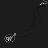 Casual Men's Necklace Black Stainless Steel Satan Cross Seal of Lucifer Pendant Stylish Satanic Satan Faith Jewelry