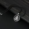 Casual Men's Necklace Black Stainless Steel Satan Cross Seal of Lucifer Pendant Stylish Satanic Satan Faith Jewelry