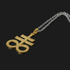 Casual Men's Necklace Black Stainless Steel Satan Cross Seal of Lucifer Pendant Stylish Satanic Satan Faith Jewelry