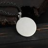 Casual Men's Necklace Black Stainless Steel Satan Cross Seal of Lucifer Pendant Stylish Satanic Satan Faith Jewelry