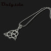 Casual Men's Necklace Gold Stainless Steel Knot Viking Pendant With Chain Stylish Satanic Satan Faith Jewelry For Man Women