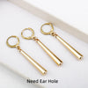 Charmsmic 3Pcs/Set Anime Zoro Earrings Ear Clips Gold Color Small Geometric Non-pierced Jewelry Hot Sell