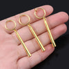 Charmsmic 3Pcs/Set Anime Zoro Earrings Ear Clips Gold Color Small Geometric Non-pierced Jewelry Hot Sell