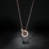 Classic Design Famous Brand Roman numerals Pendant Necklace For Woman Titanium Steel Woman Necklace   Jewelry Female Top Qu