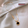 Classic  Stainless Steel Roman Digital Wafer Pendant Necklace   Jewelry Christmas Party Women's Sexy Necklace