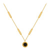 Classic  Stainless Steel Roman Digital Wafer Pendant Necklace   Jewelry Christmas Party Women's Sexy Necklace