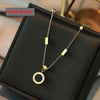 Classic  Stainless Steel Roman Digital Wafer Pendant Necklace   Jewelry Christmas Party Women's Sexy Necklace