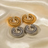 Creative Gold Color Metal Ear Cuff Clip On Earrings for Women Thread Texture Chunky Cartilage Earrings No Pierced
