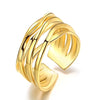 Creative Women Stainless Steel Ring Vintage Opening Adjustable Rings for Women Engagement Ring Jewelry Birthday Anniversary Gift