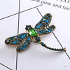 Crystal Vintage Dragonfly Brooches for Women Large Insect Animal Brooch Pin  Dress Coat Accessories Cute Jewelry