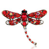 Crystal Vintage Dragonfly Brooches for Women Large Insect Animal Brooch Pin  Dress Coat Accessories Cute Jewelry
