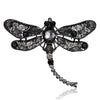 Crystal Vintage Dragonfly Brooches for Women Large Insect Animal Brooch Pin  Dress Coat Accessories Cute Jewelry