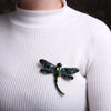 Crystal Vintage Dragonfly Brooches for Women Large Insect Animal Brooch Pin  Dress Coat Accessories Cute Jewelry