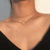 Crystal Zircon Heart Star Charm Layered Pendant Necklace Set for Women Charms  Square Rhinestone Female Vintage Jewelry