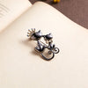 Cute Cartoon Crown Cat Brooches For Women Elegant Rhinestone Enamel Animal Kitten Lapel Pins Casual Party Corsage Jewelry Gifts
