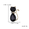 Cute Cartoon Crown Cat Brooches For Women Elegant Rhinestone Enamel Animal Kitten Lapel Pins Casual Party Corsage Jewelry Gifts