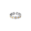 Cute Daisy Flowers Rings For Women Sweet Girls Exquisite Enamel Sunflower Open Ring  Korea  Trend Jewelry Wedding Gift
