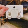 Cute Heart Drop Earrings for Woman with Pink Opal Gold Color Teens Unusual Korean Hanging Earrings Trend 2023 Accessory
