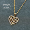 Cute Romantic Zircon Crystal Reticular Heart Pendant Women Necklaces Korean  Female Wedding Jewelry Ladies Clavicle Chain