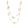 DIEYURO 316L Stainless Steel 2in1 Large Pearl Pendant Necklace For Women  Trend Girls Neck Jewelry Chain Party Wedding Gift