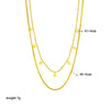 DIEYURO 316L Stainless Steel Geometric Ball Beads Pearl Chain Necklace For Women  Punk Girls Thick Choker Jewelry Party Gifts