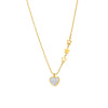 DIEYURO 316L Stainless Steel Heart Necklace For Women  Ladies Star Clavicle Chain Girls Party Casual Body Jewelry Gift