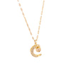 DIEYURO 316L Stainless Steel Moon Projection Pendant Necklace For Women   Rhinestone Clavicle Chain Girls Jewelry Gift