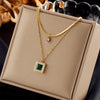DIEYURO 316L Stainless Steel Pearl Heart Butterfly Cross Pendant Necklace For Women  Girls Clavicle Chain Jewelry Gifts