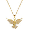 DIEYURO 316L Stainless Steel Phoenix Eagles Pendant Necklace For Women Girl   Trend Choker Neck Chain Jewelry Gift Party