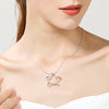 DOTEFFIL Silver Color Starfish Pendant Necklace 16-30 Inch Snake Chain For Women  Wedding Engagement Jewelry