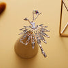 Dance Girls Ballet Dancing Brooches For Women Artistic Gymnastics Shining Crystal Zircon Brooch Pins Dress Coat Wedding Jewelry